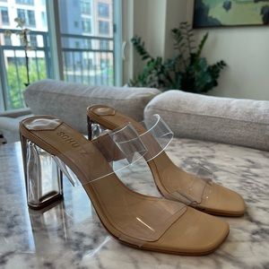 Brand New Light Nude and Clear Heels